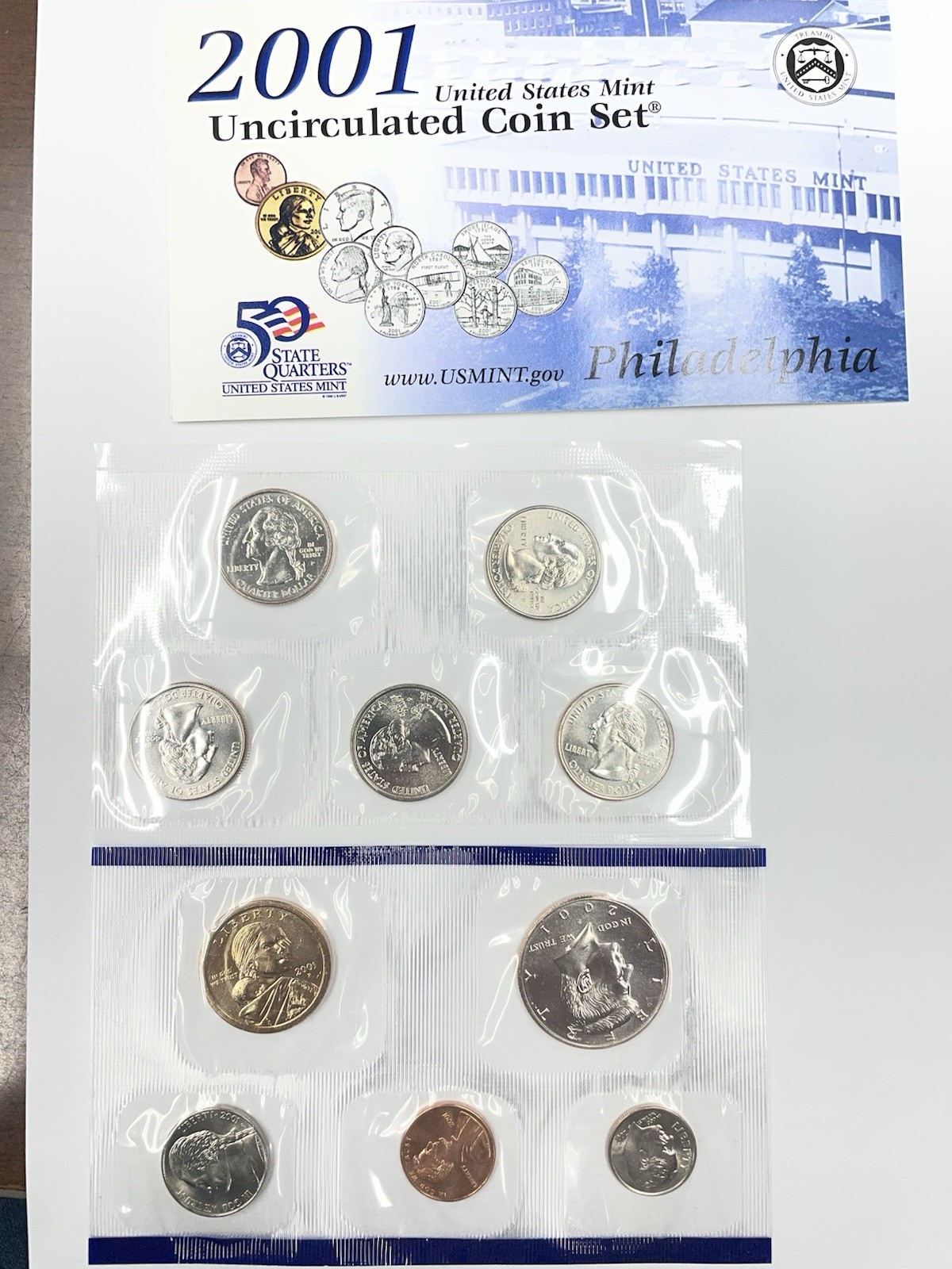 U.S. Mint Uncirculated Coin Set D & P Mint Marks Denver Philadelphia