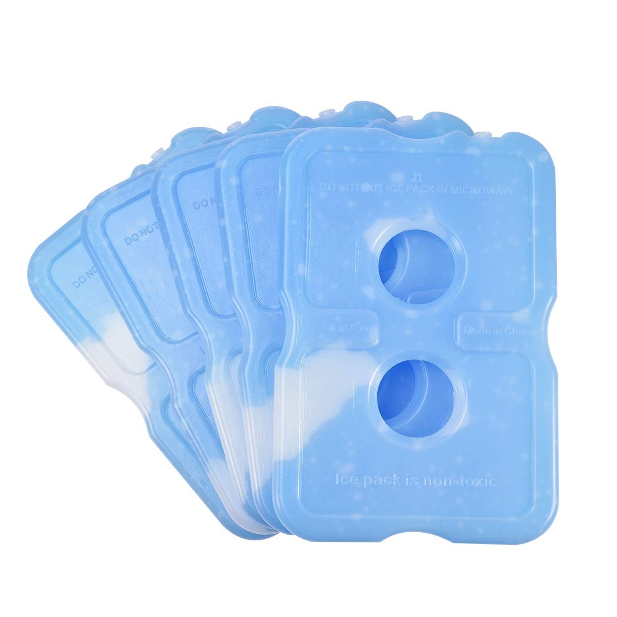 5 Pack Slim Ice Pack Brick Reusable Long Lasting Cold Thin Freezer Packs Cool...