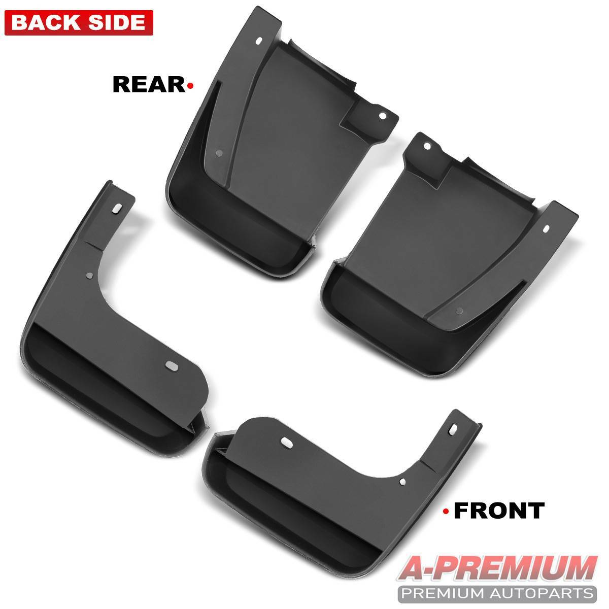 4PCS Splash Guards Mud Flaps Mudguards for Honda Accord 2003-2007 Front and Rear