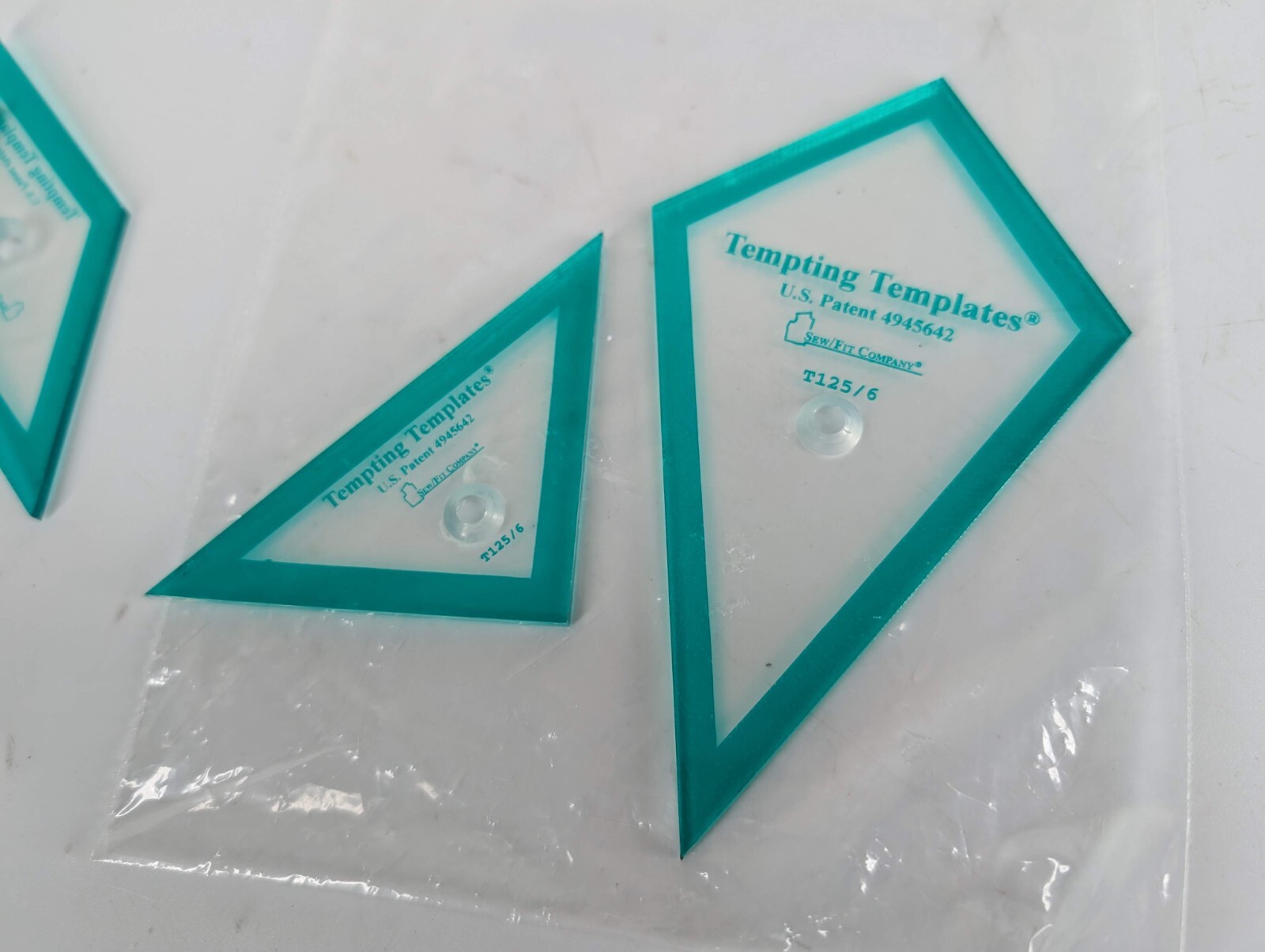 Sew/Fit Tempting Template Kaleidoscope 4pc Set - Quilting Stencil Guide