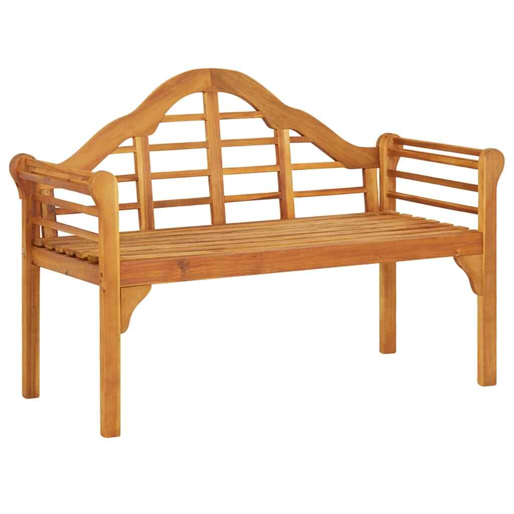 Patio Bench 49.2" Solid Wood Acacia vidaXL vidaXL