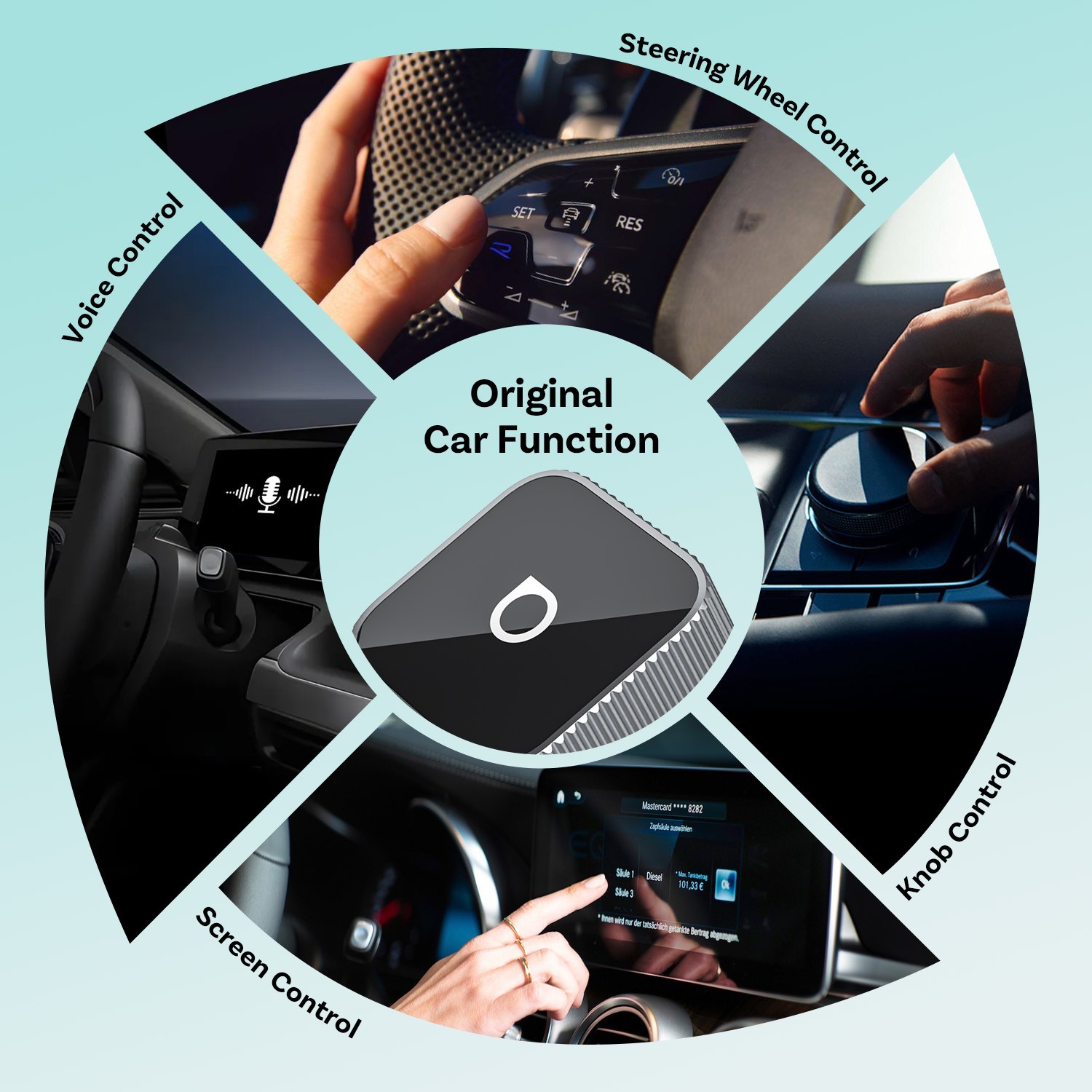 2in1 Ottocast Ultra Mini Slim Wireless CarPlay+Android Auto Adapter OTA USB Plug