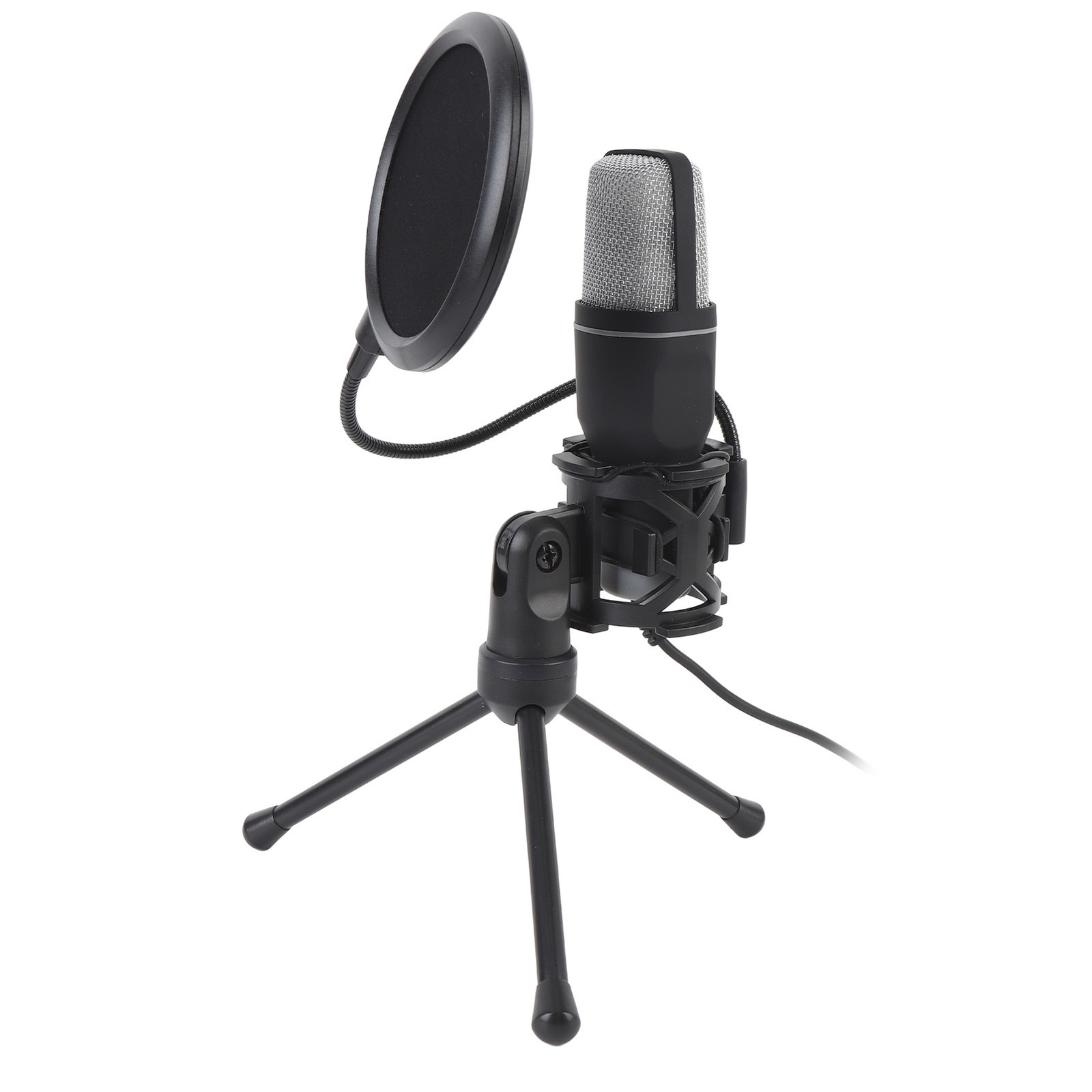 Gaming USB Microphone With RGB Light Desktop Wired Condenser PC Computer Mic