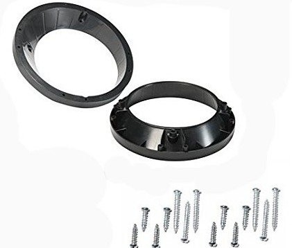 5.25" to 6.5" Speaker Adapter Rings (Pair) - Fits Harley Electra Glide (FLHT/...