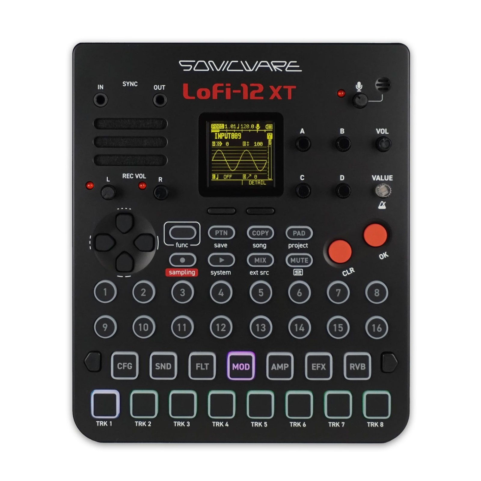 Sonicware Lofi-12 XT [Low-Resolution Digitizing Sampler] 12kHz/24kHz sampling +