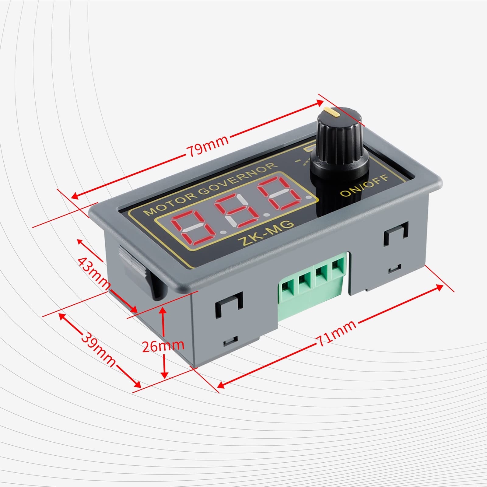 ZK-MG PWM Motor Speed Controller LED Digital Display Adjustable Signal Genera...