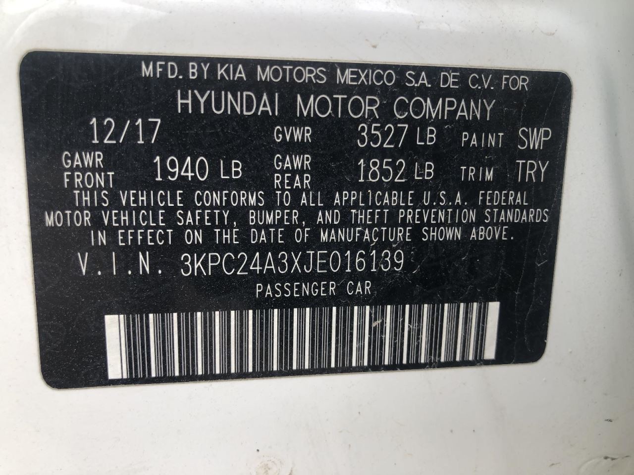 Fuse Box Engine Fits 18-19 ACCENT 949842