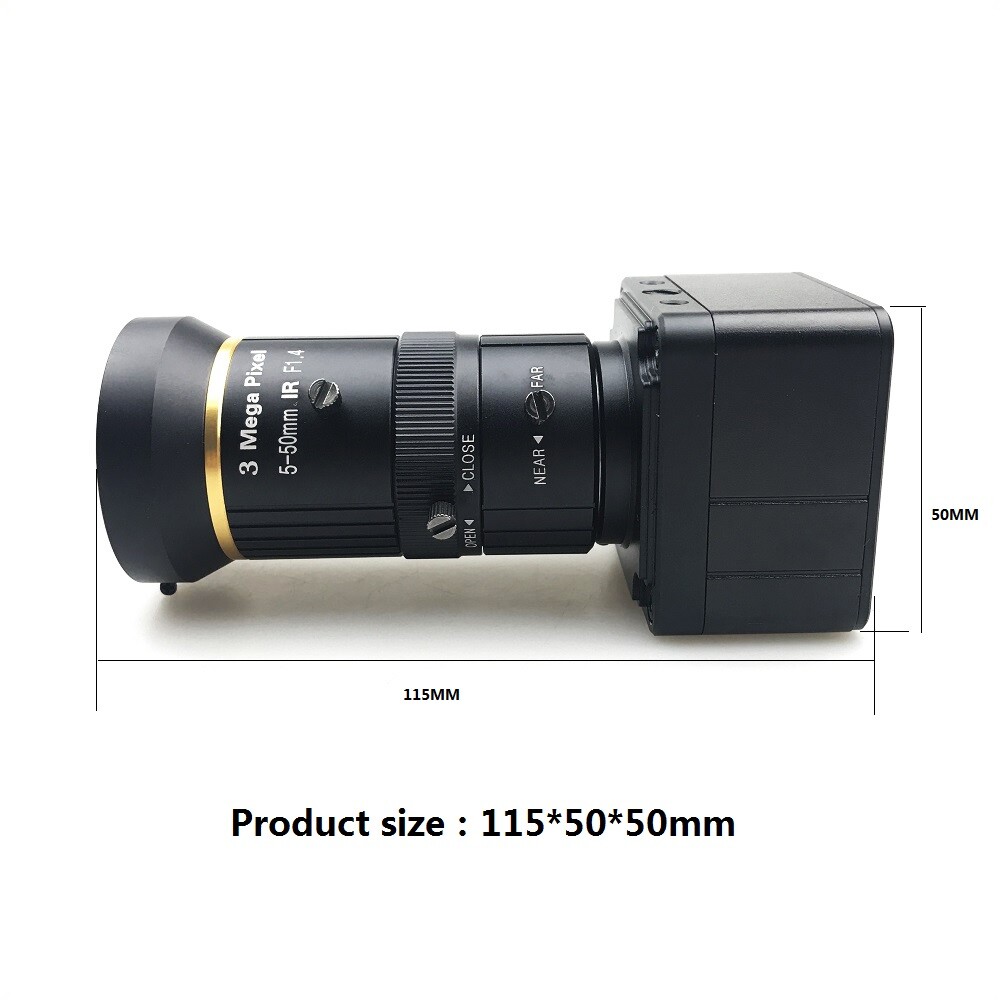 USB 3.0 Camera 5.0MP Webcam UVC Free Drive Compatible Windows Mac OS X Linux