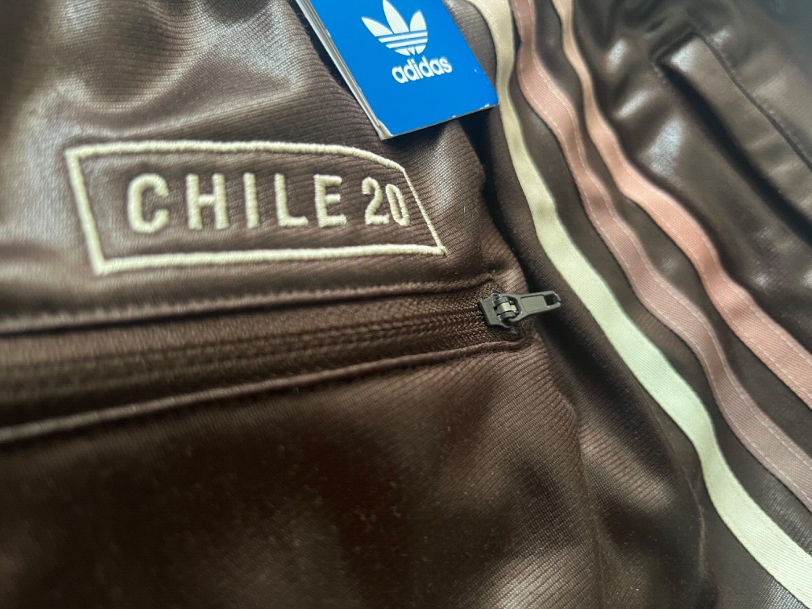 Adidas Originals Chile 20 Mens Size XS, S Track Pants Retro 1960 Wet Look Size