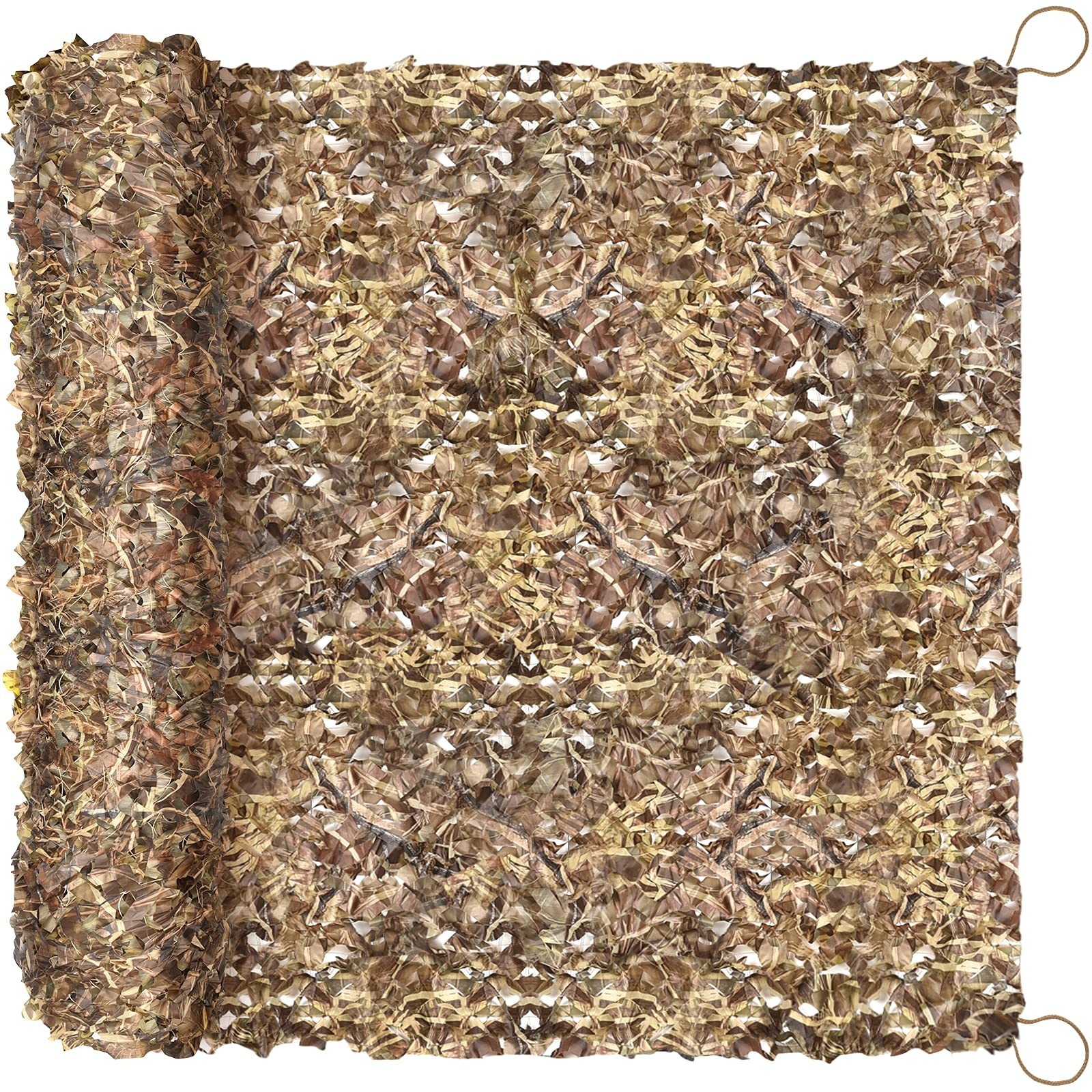 Camo Netting 6.5ft×10ft, 10ft×10ft, 20ft×20ft - Camouflage Mesh for Hunting, Sun