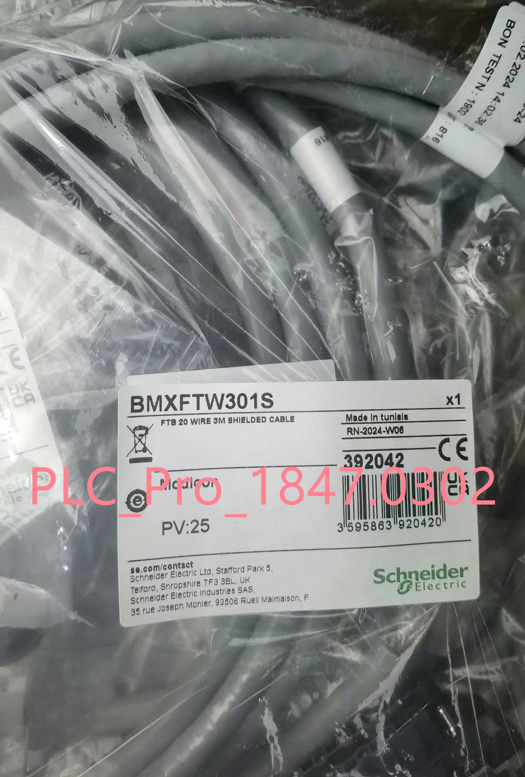 1PCS New Schneider BMXFTW301S 392042 FTB 20 wire 3M shielded cable  Fast ship