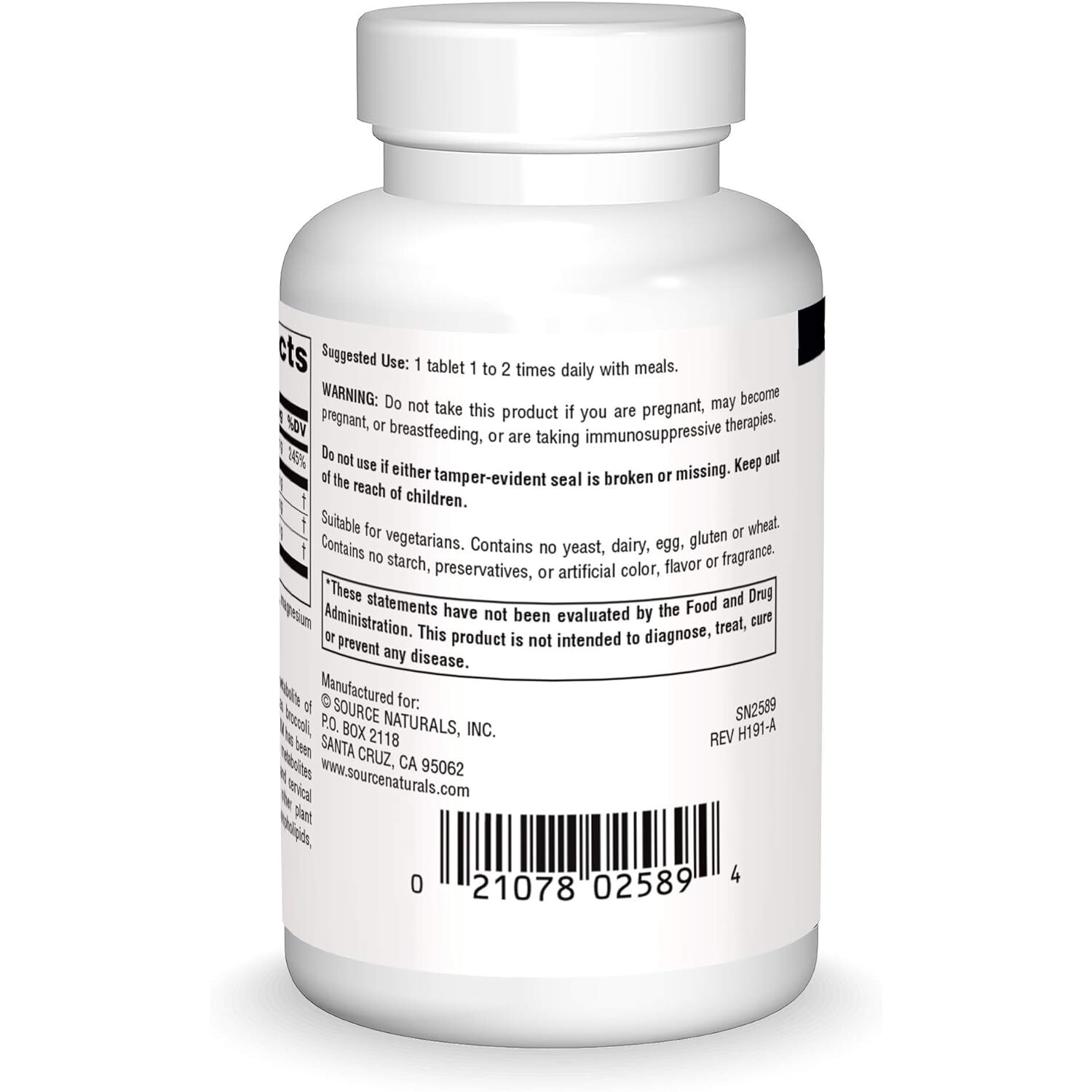Source Naturals DIM, 200 mg, 60 Tablets