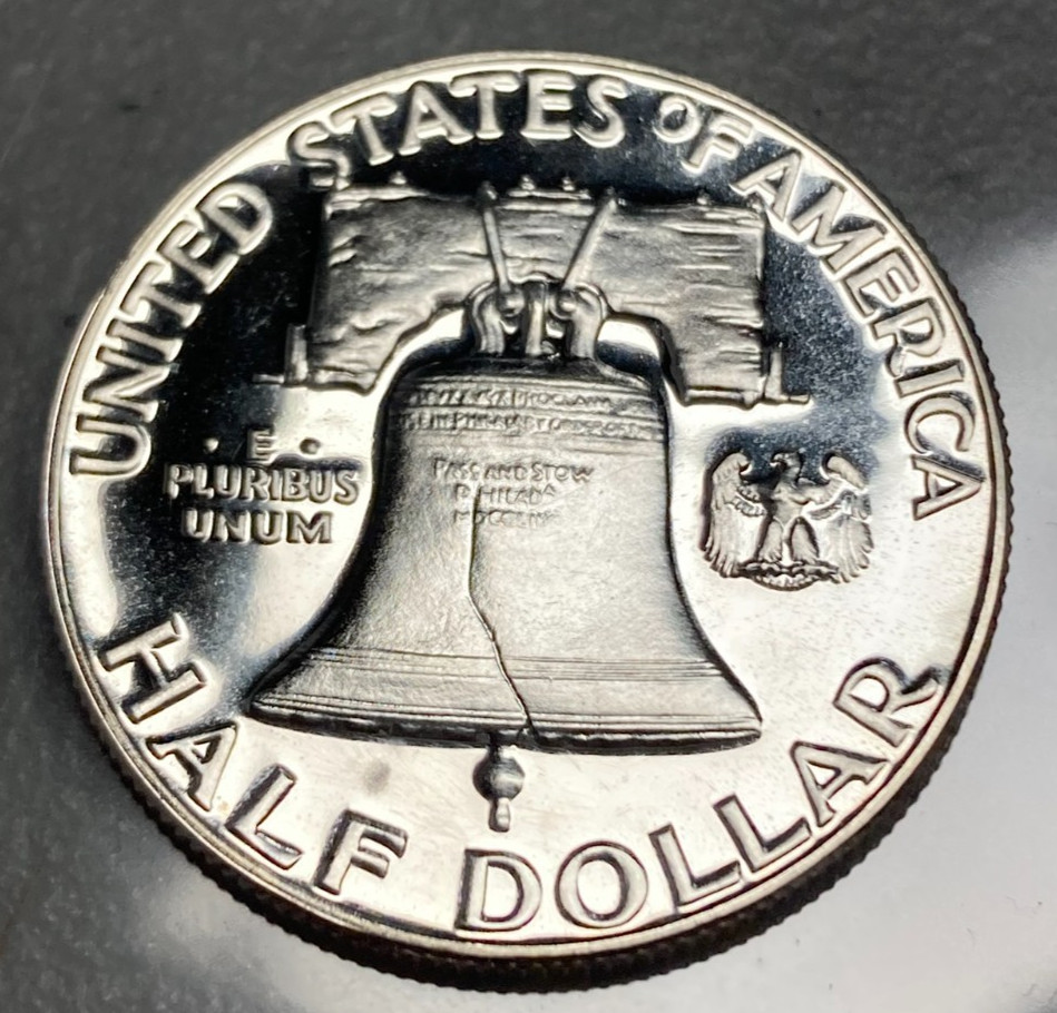 1955 Proof Franklin Silver 50¢ (Stock Photo) MMM #35