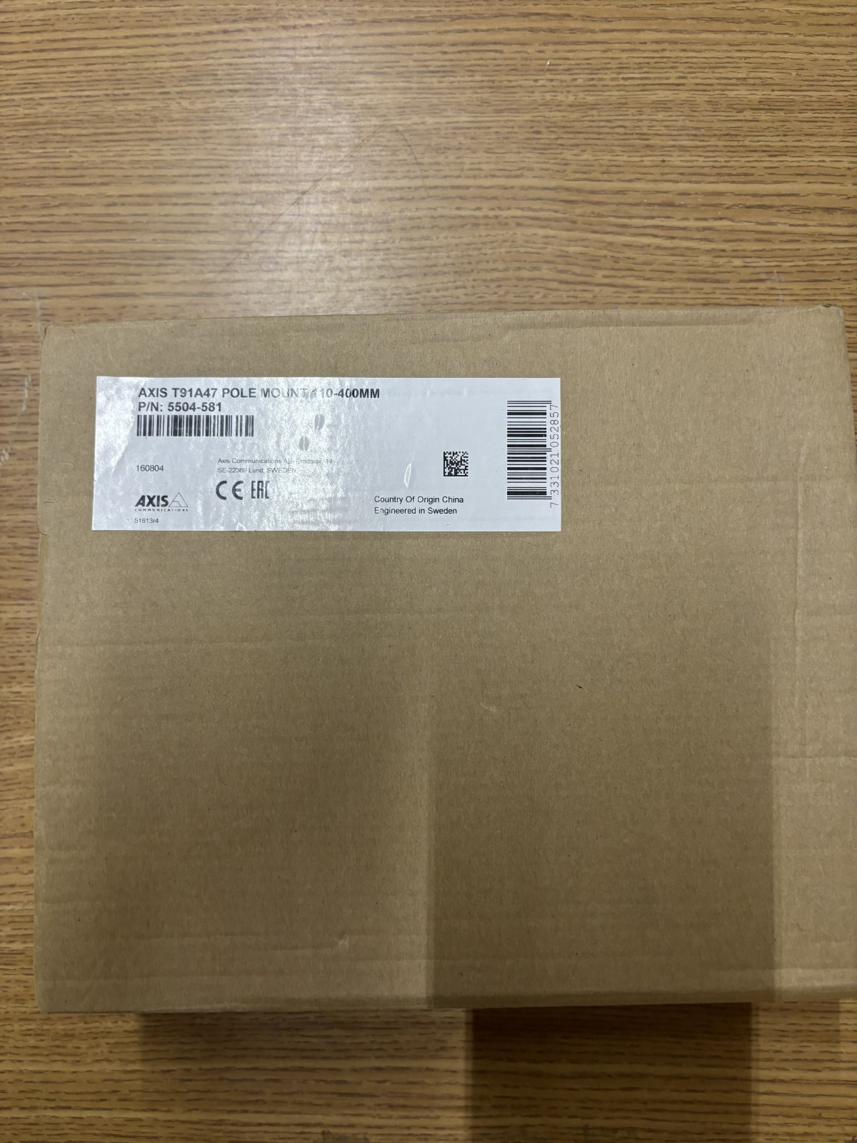 Axis T91A47 Pole Mount 5504 Adapter Camera Mount Bracket New Open Box