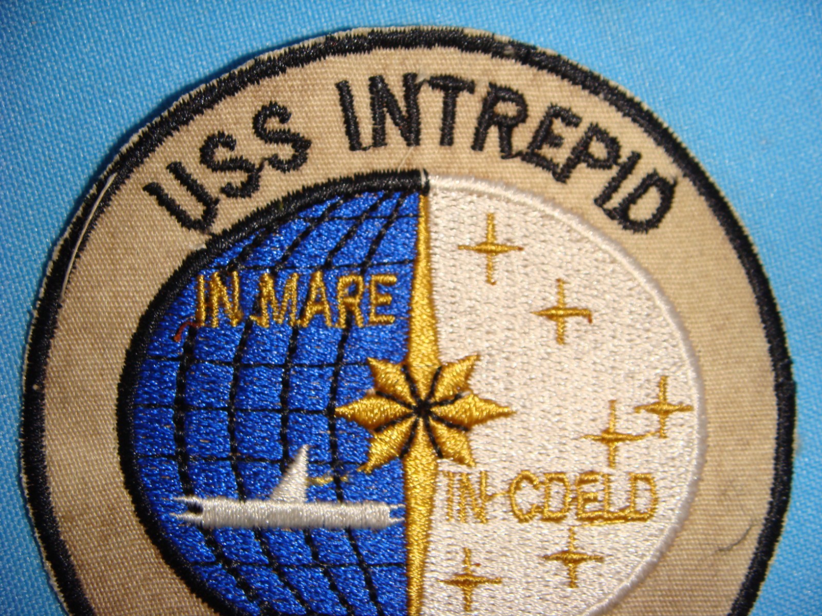 VIETNAM WAR PATCH, USS INTREPID CVS-11 IN MARE - IM CDELD