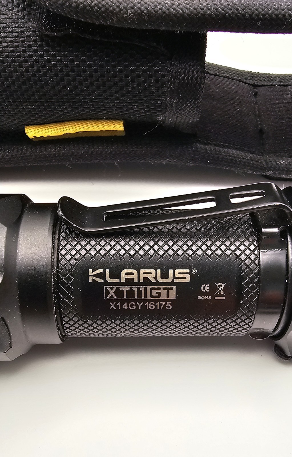 Klarus XT11GT LED Flashlight Rechargeable USB w/Battery, Holster, Lanyard