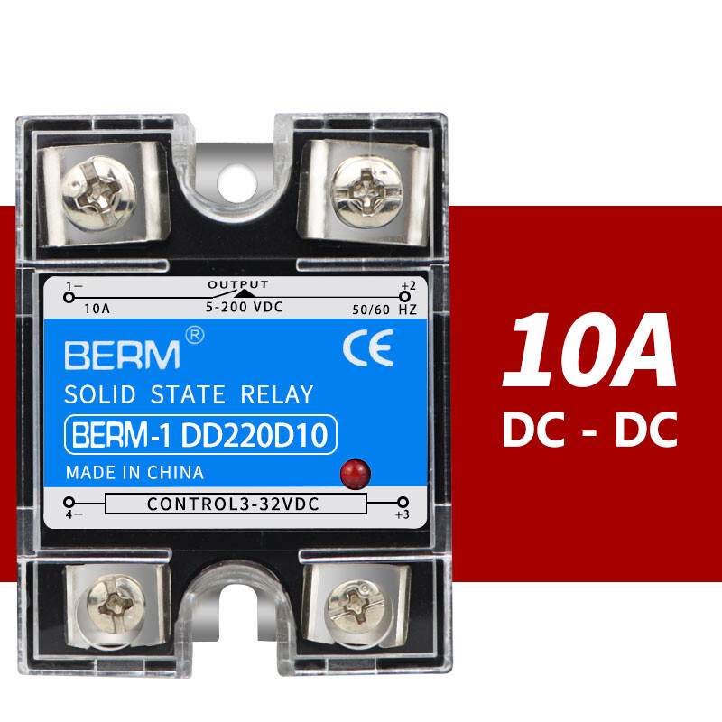 10A-100A Single Phase BERM-1 Solid State Relays Module DC 3V-32V to DC 5V-200V