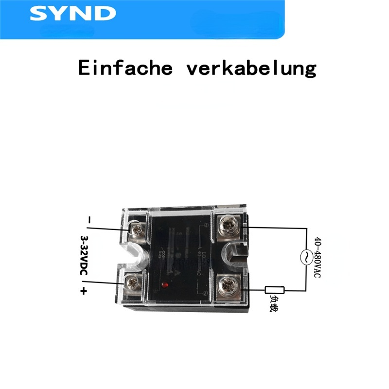 Single-phase solid state relay 40A SSR-40DA DC control AC MGR-1 D4840 40A