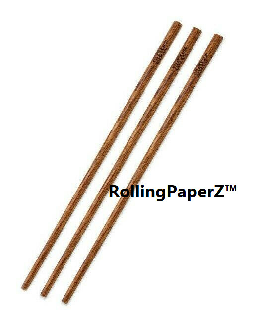 3 Large Raw Cone Rolling Paper Wooden Poker Packer Pendant Tool 8.75” (225 mm)