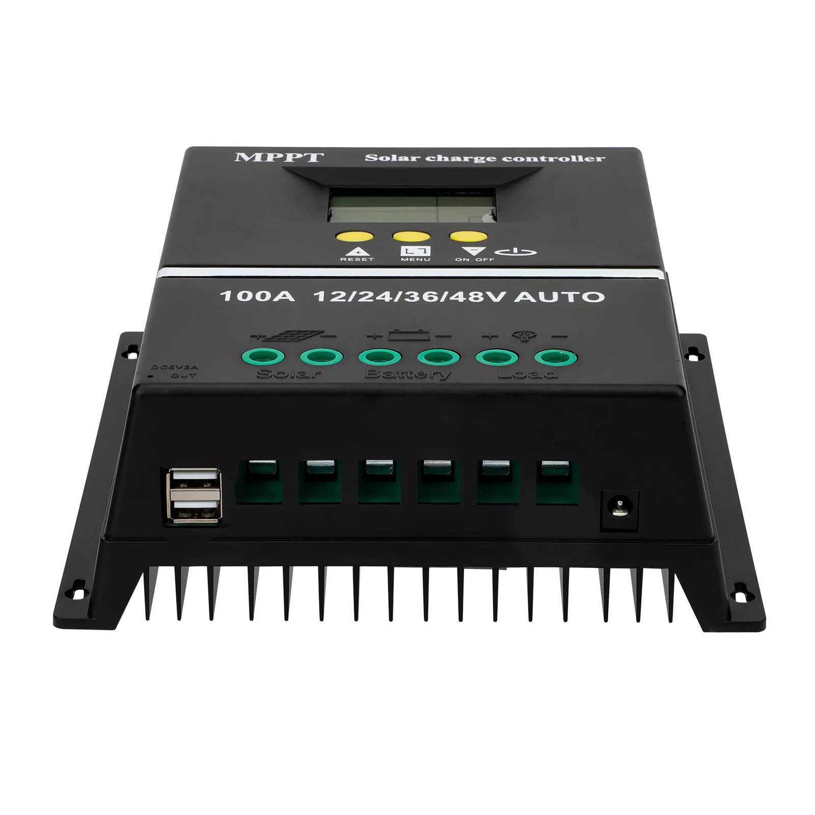 Black 100A MPPT Solar Charge Controller LCD 12V/24V/36V/48V Auto PV Regulador