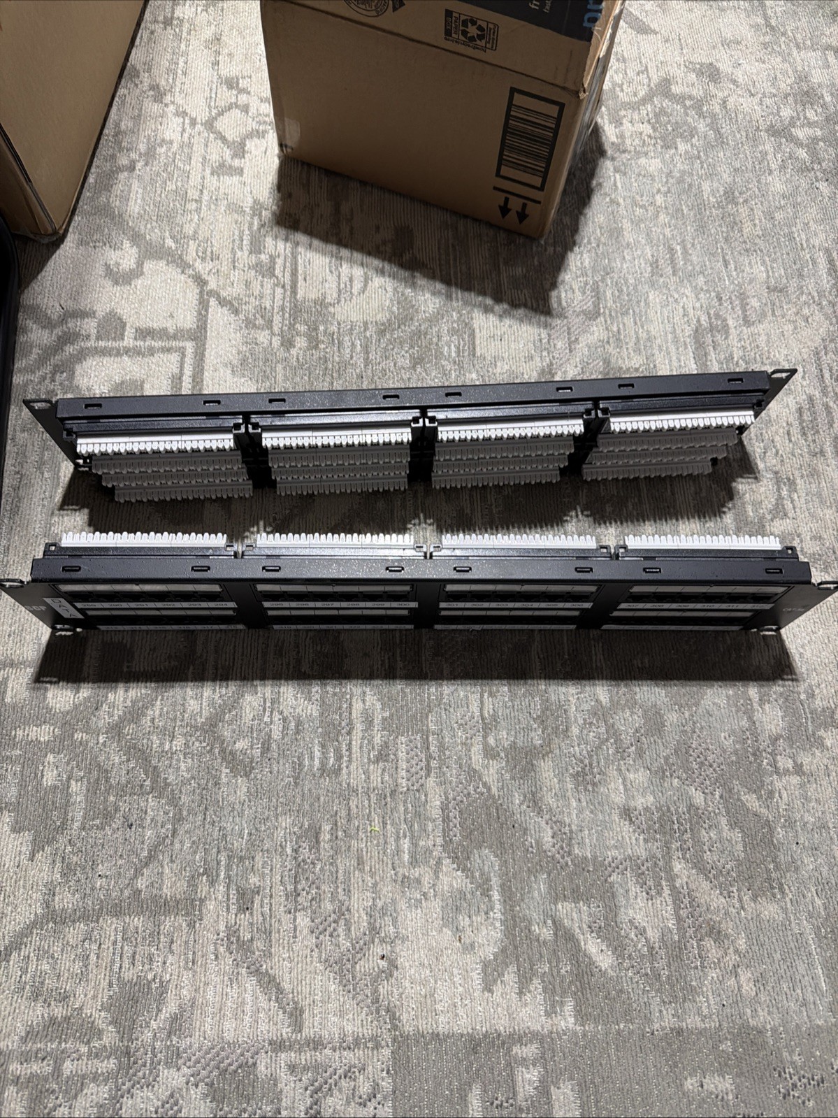 CAT5e 48 Port Ethernet Rack Mountable 2U 110 Style Punch-down Patch Panel