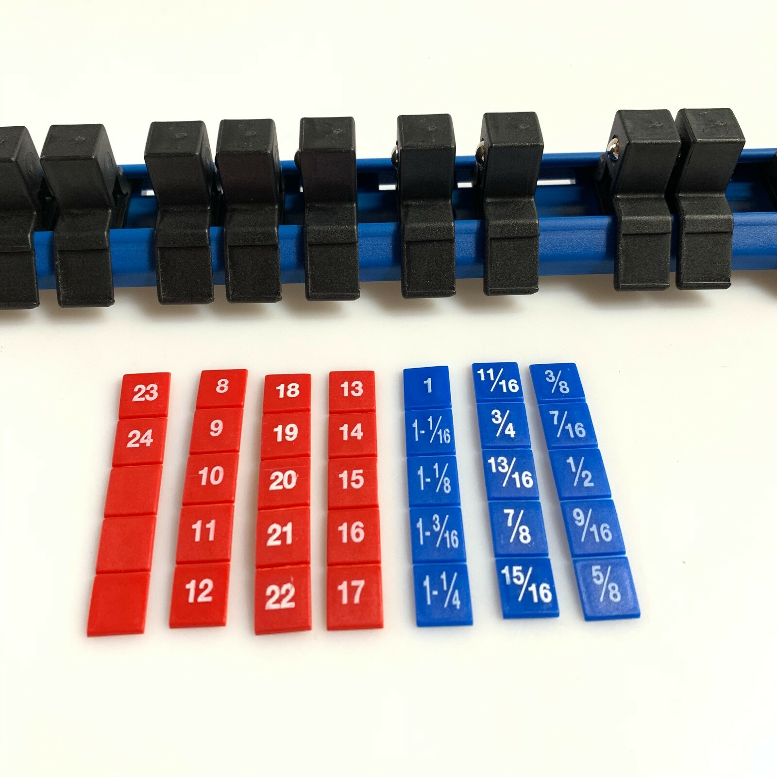 Duralast 1/2in Drive Socket Rail With Insert 17 Storage Studs FREE SHIPPING NEW!