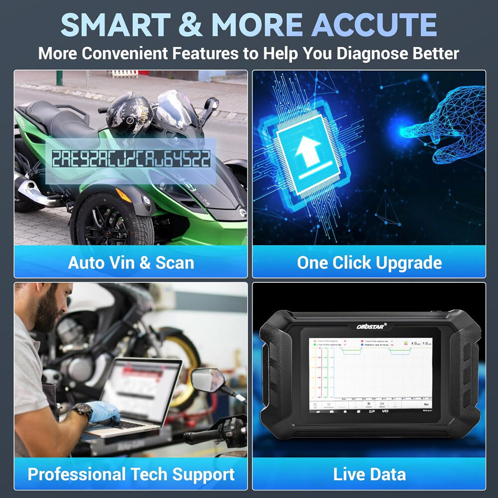 OBDSTAR iscan BRP(Can-am) Motorcycle OBD Diagnostic Scan Programming Code Reader