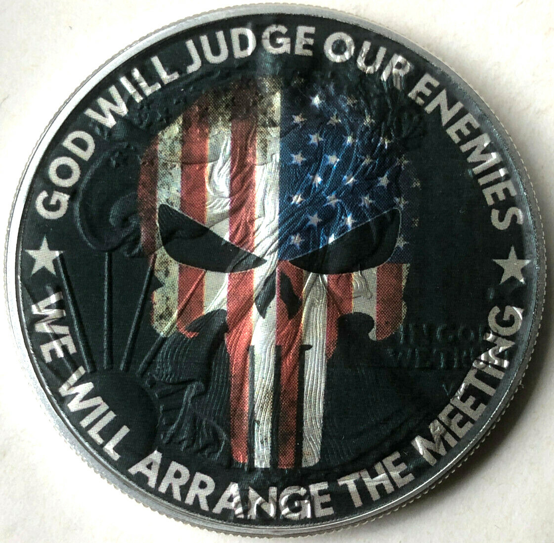 God Will Judge Our Enemies - We Will Arrange the Meeting American Silver Eagle