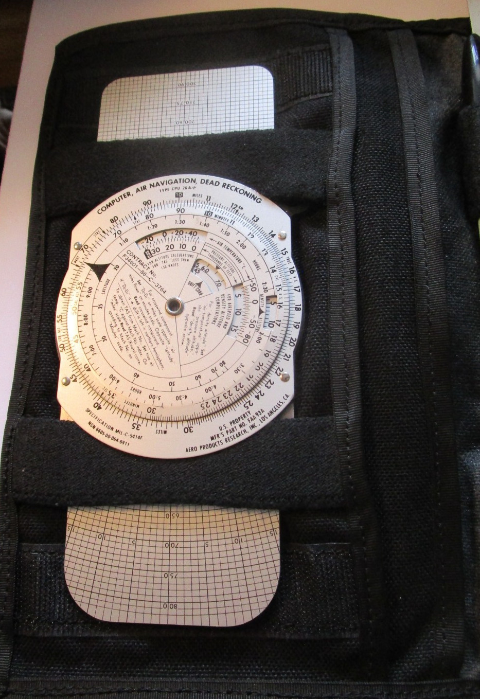 US Army Helo Pilots Knee Board ID'ed Has Flight Computer
