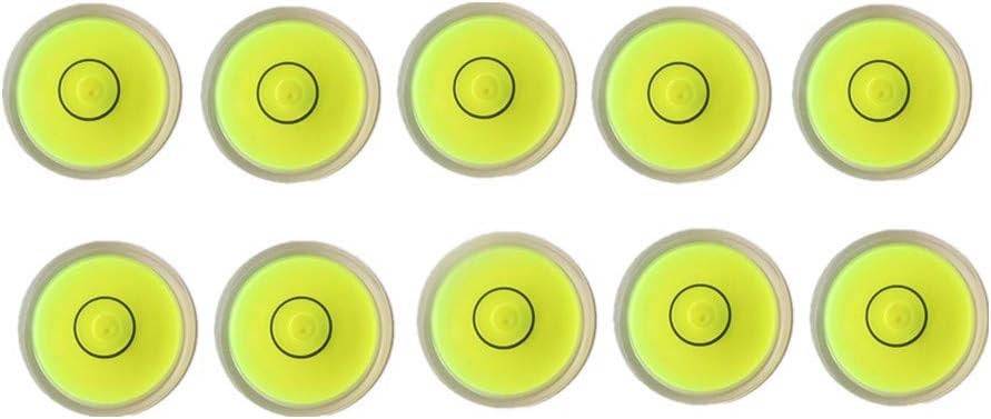 10pcs Bubble Spirit Level Degree Mark, 10x6mm Mini Circular Bullseye Level Incli