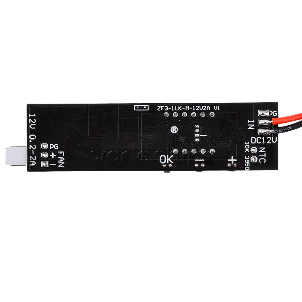 DC12V 2-3 Wire Fan Temperature Speed Controller with Temperature Sensor Probe