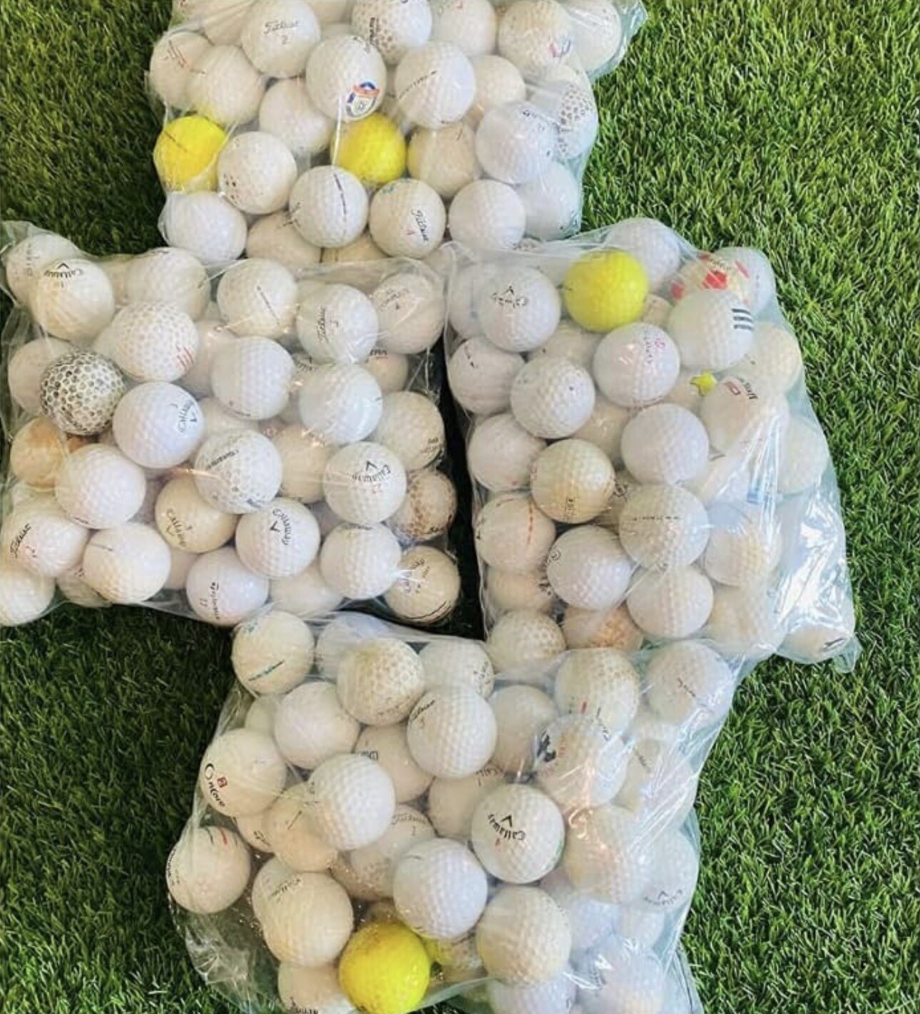 100 Count- Assorted Hitaway/Practice used Golf Balls, Color Mixed - 100 Count