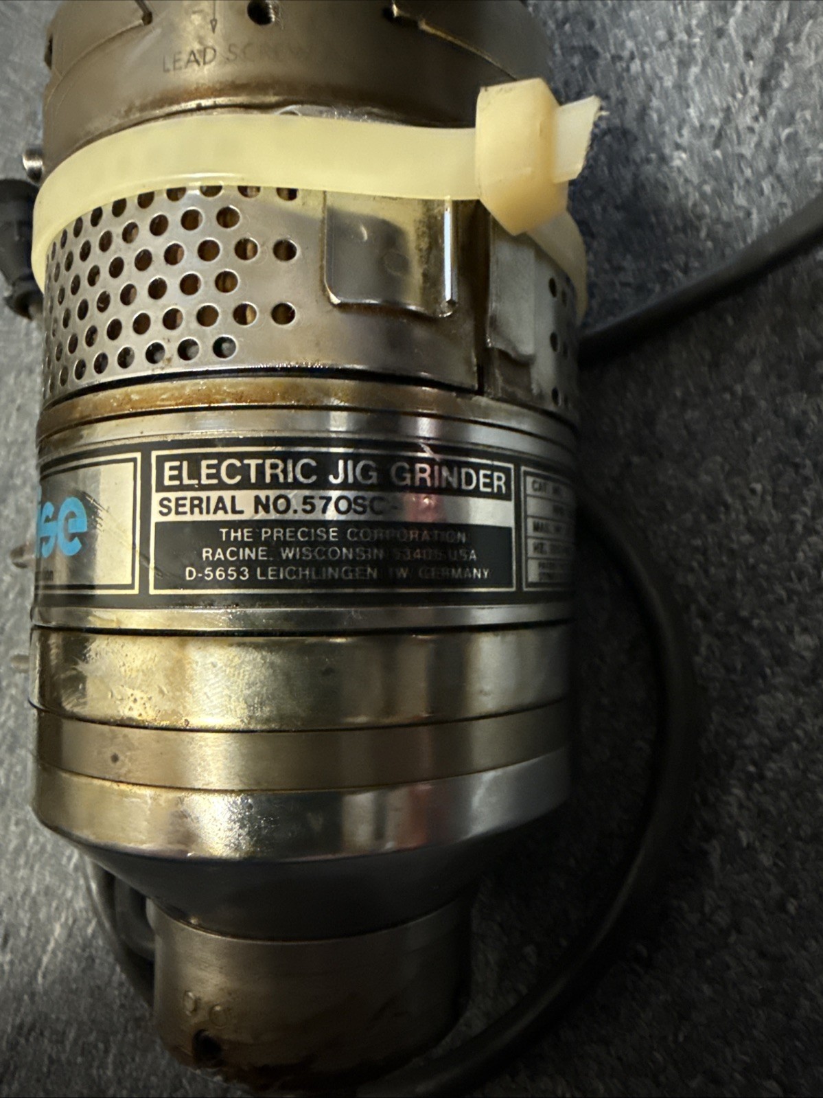 Precise 1157-JIL Electric Jig Grinder Spindle & Precise PVFS1 Variable Control