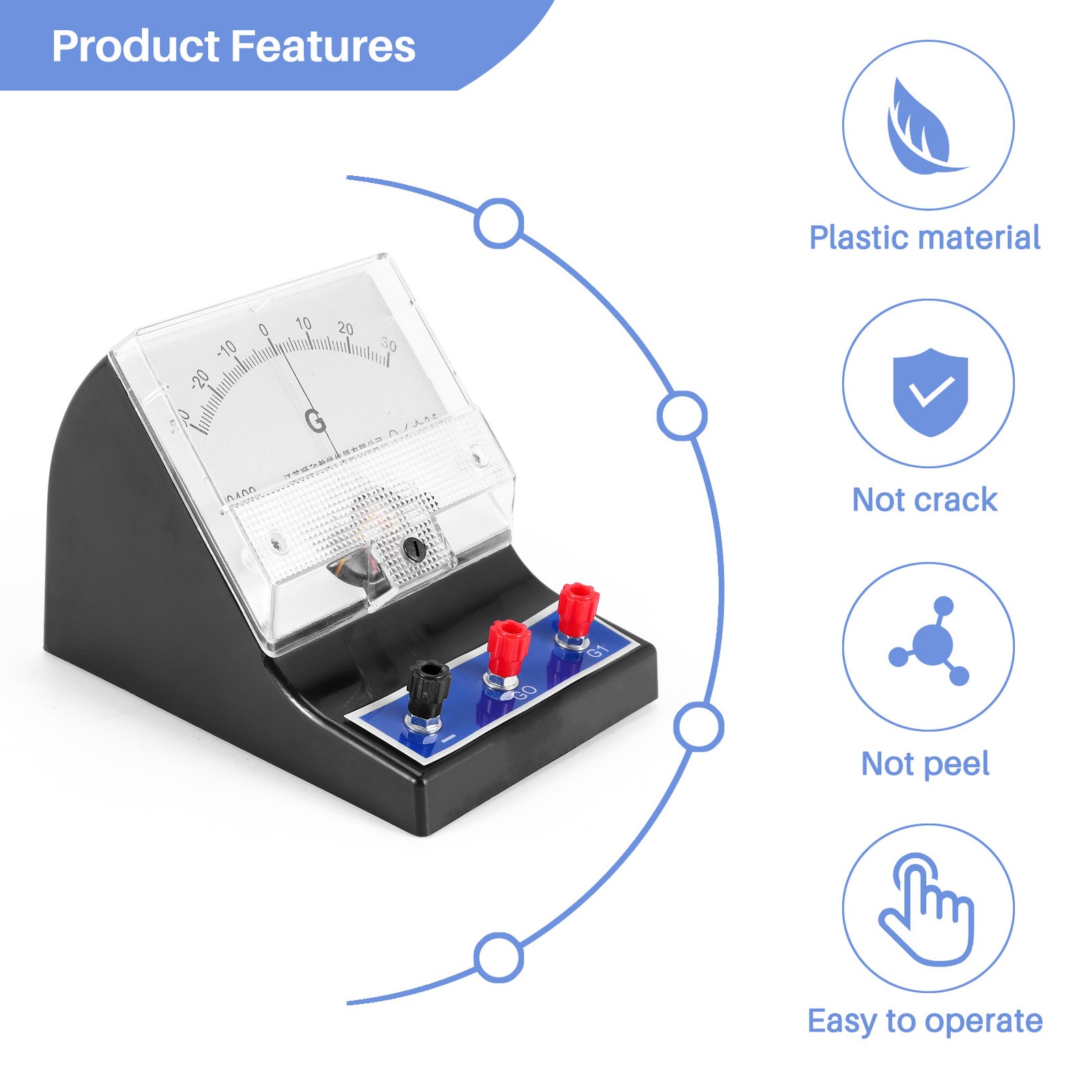 Analog Ammeter Pointer Type Electrical Current Ampere Tester Sensitive9586