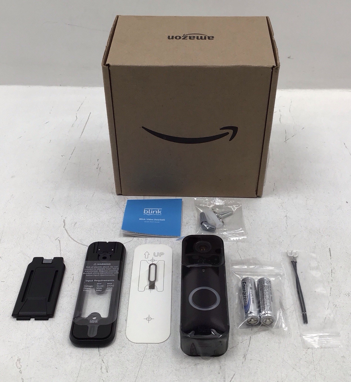 Blink Video Doorbell Refurbished HD Video Doorbell W/ Two-Way Audio In Black