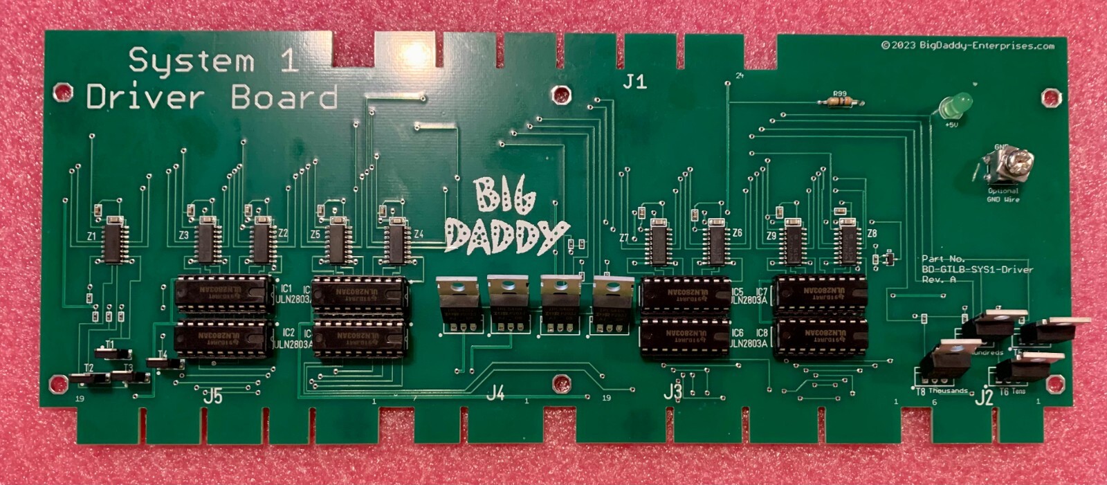 New Big Daddy Driver board for Gottlieb Close Encounters pinball machines