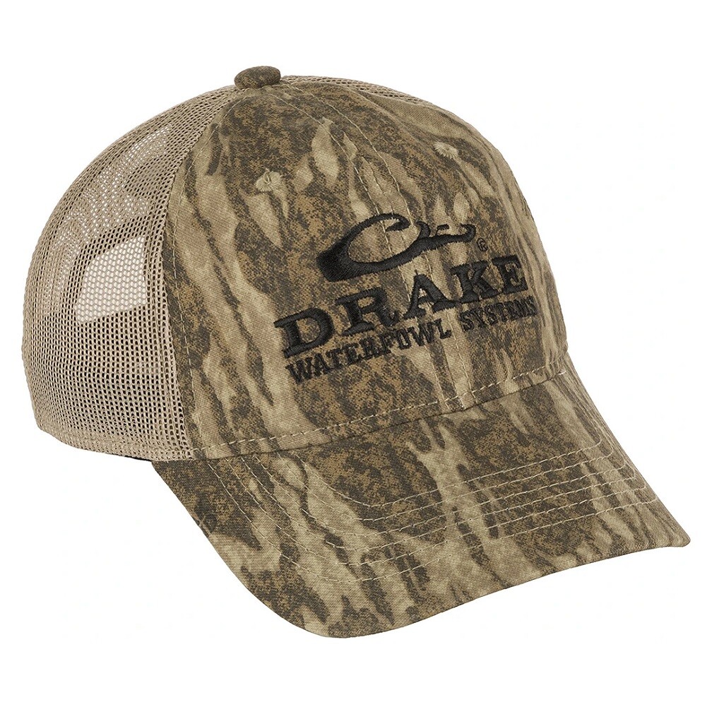 Drake Waterfowl Logo Mesh Back Camo Cap CHOOSE YOUR CAMO PATTERN