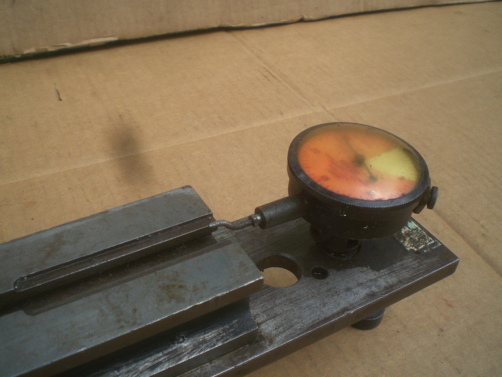 Bench dial snap gage fixture Shop Made