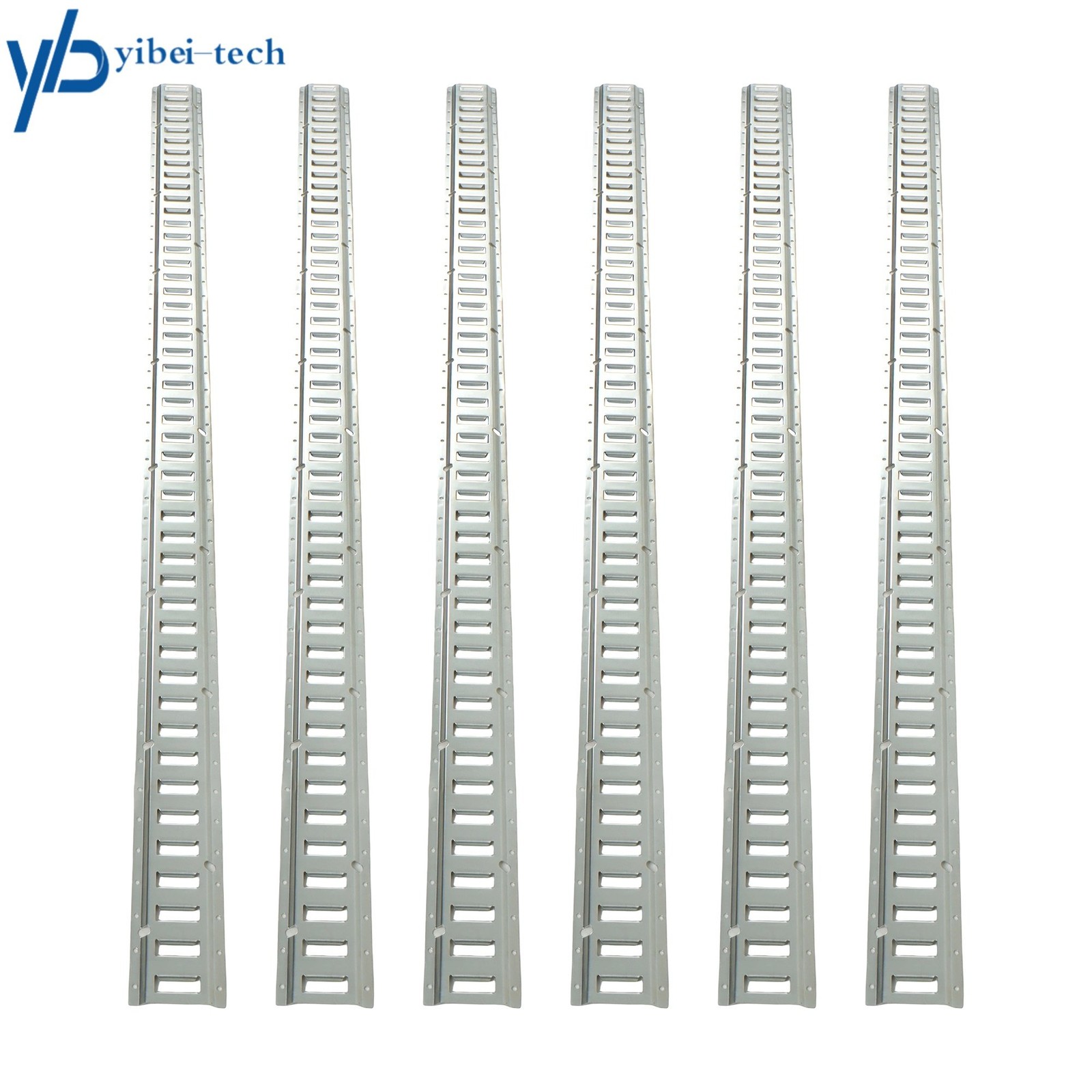6 Pack 8' E-Track Trailer Tie-Down Rails Galvanized Horizontal For Trucks New