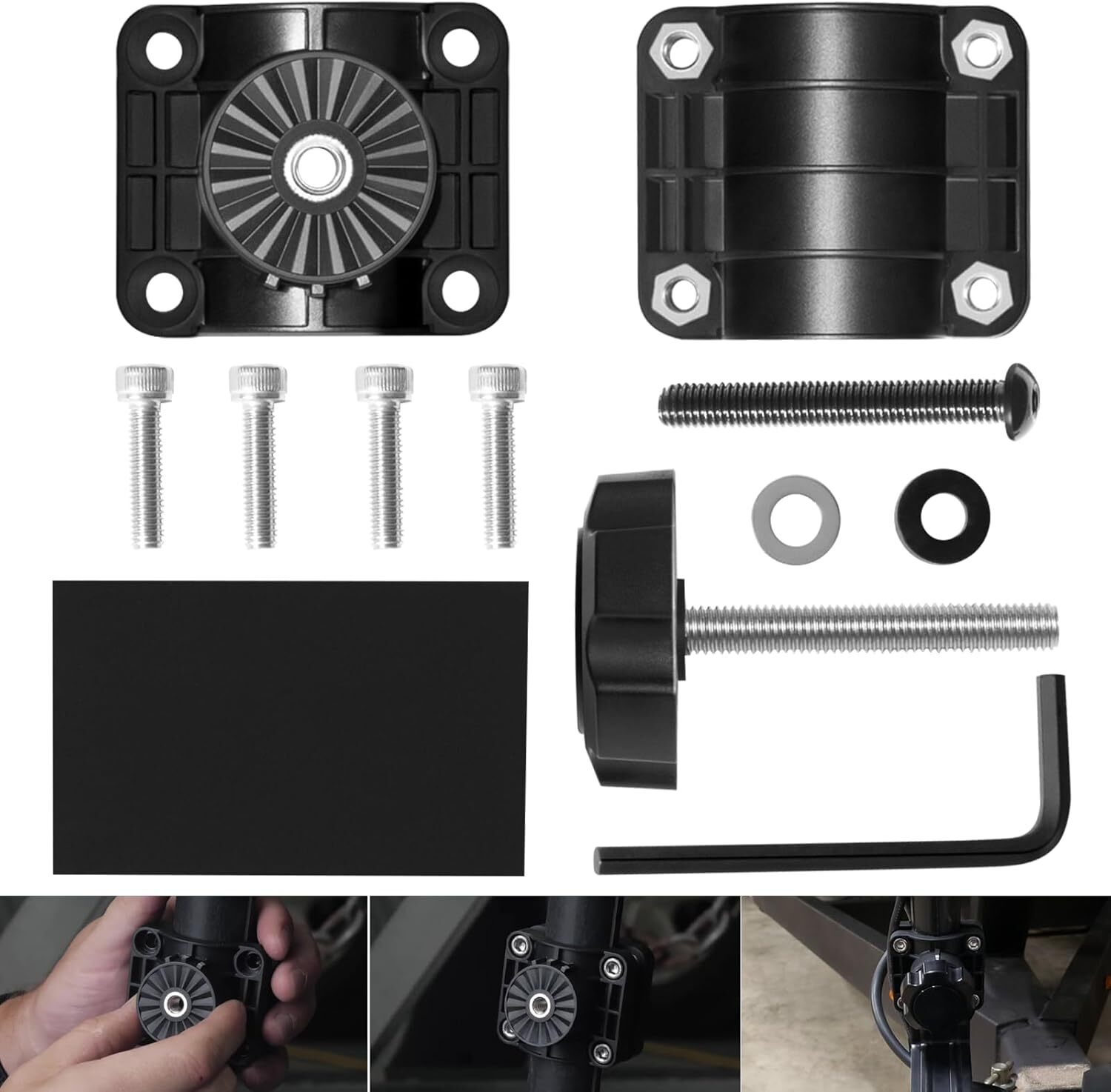 Zero Degree Pole Mount Bracket Kit 010-13228-03 for Garmin Livescope Plus LVS34