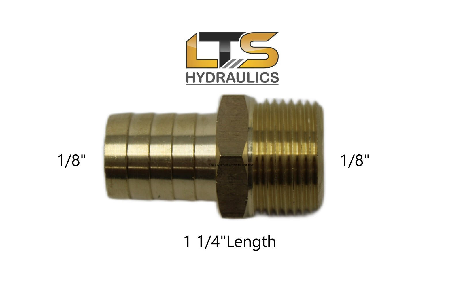 1/8" Hose Barb x 1/8" Male NPT Brass Pipe Fitting for Gas Water Air Fuel Qty 5