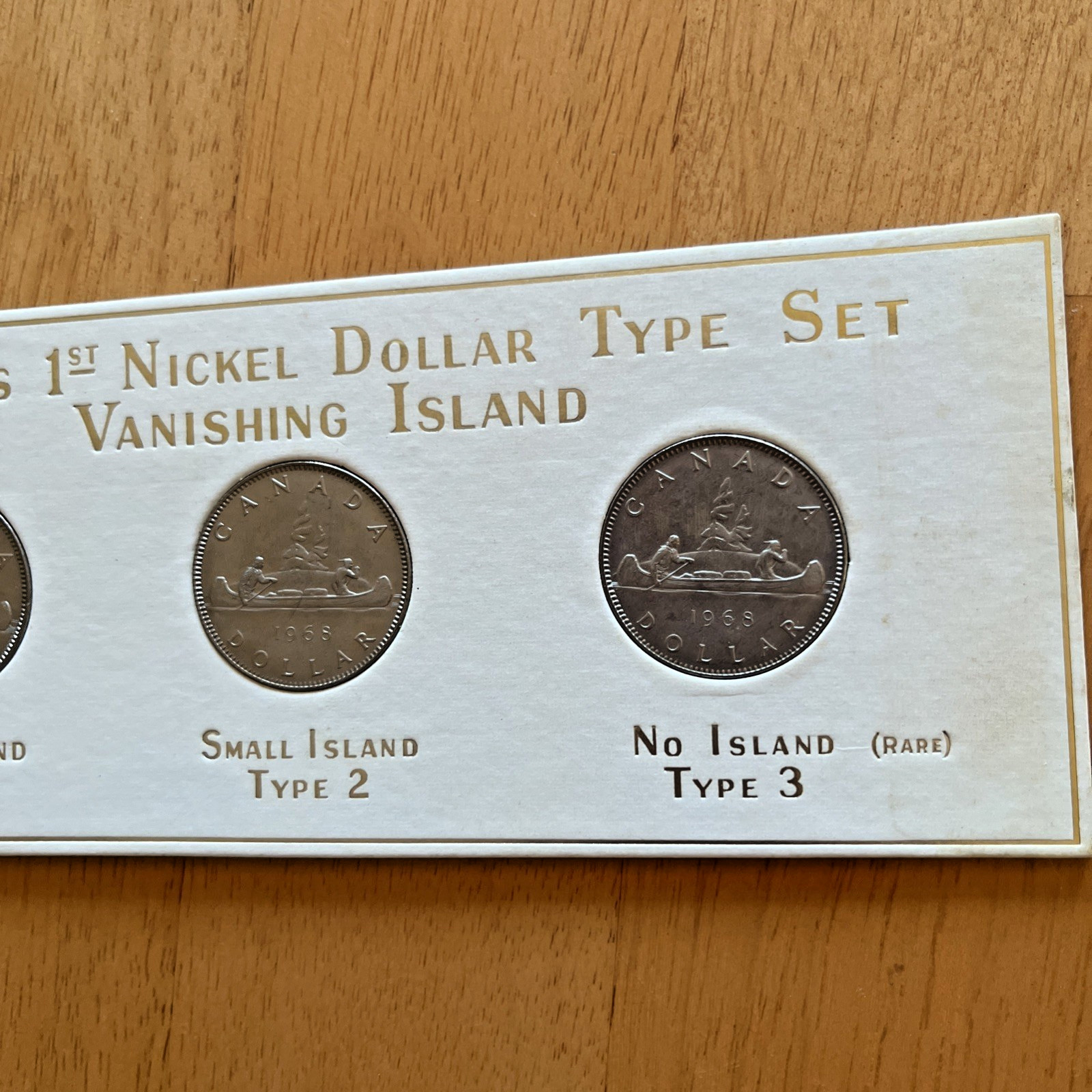 Canada's 1st Nickel Dollar Type Set Vanishing Island