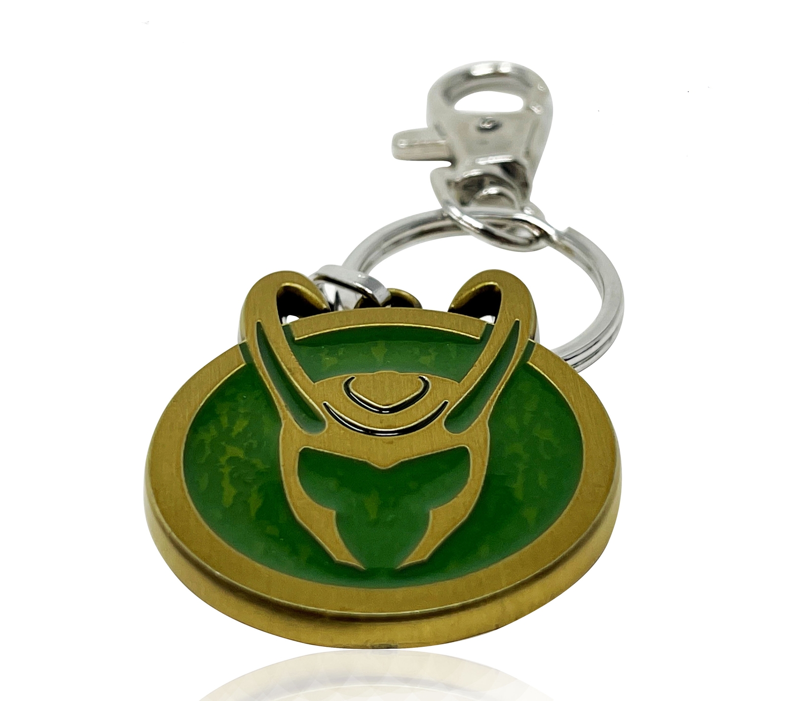 LOKI SYMBOL HELMET KEYCHAIN, Marvel's LOKI SYMBOL Keychain, Size - 3.5 cm x 4 cm