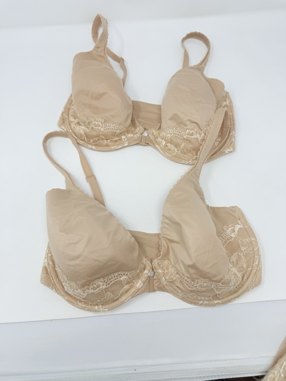 Victoria's Secret 32DDD NUDE Underwire Unlined Perfect Coverage Bra Lot Of 2