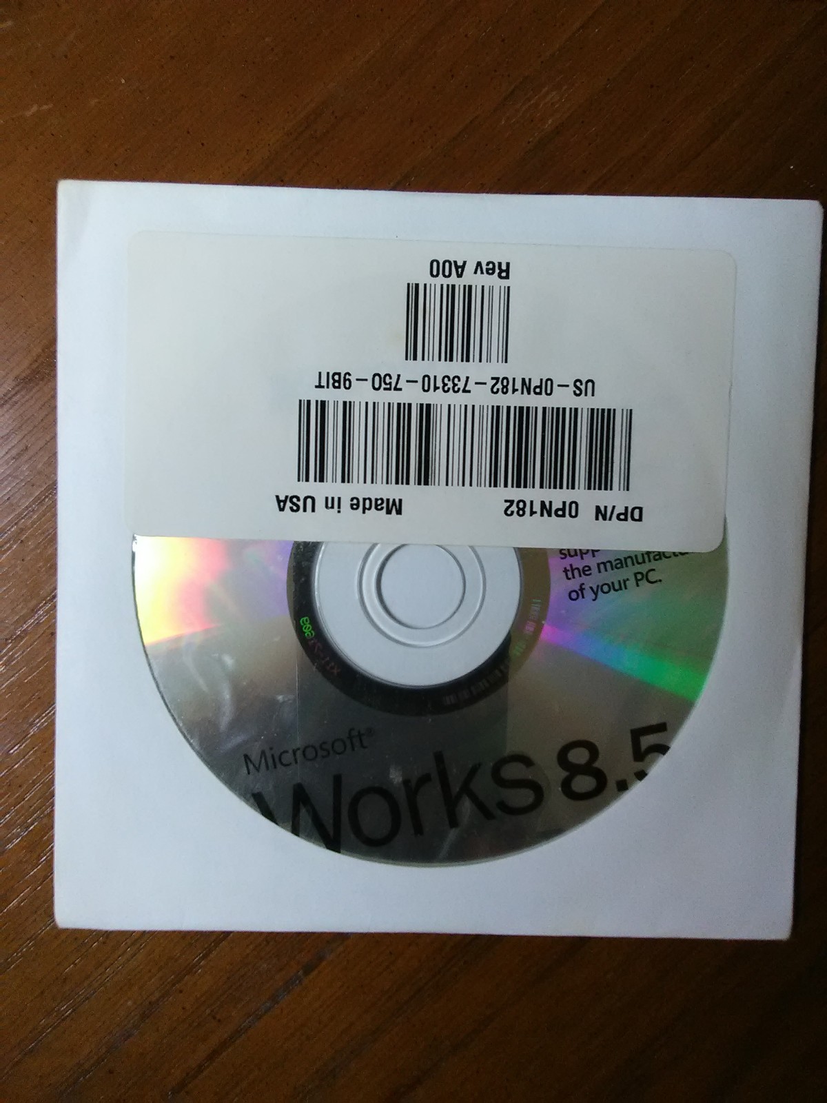 Microsoft Works Dell 8.5 CD Sealed