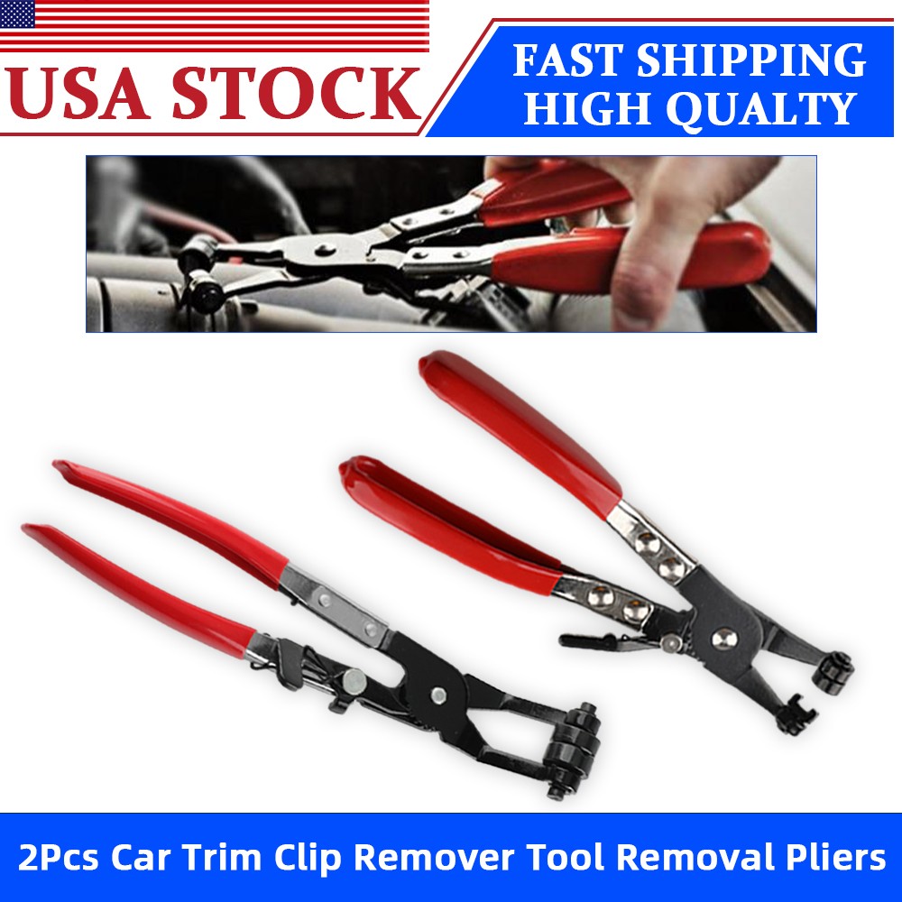 45° Hose Clamp Pliers Angled Swivel Jaw Locking Fuel Coolant Clip Repair Tools