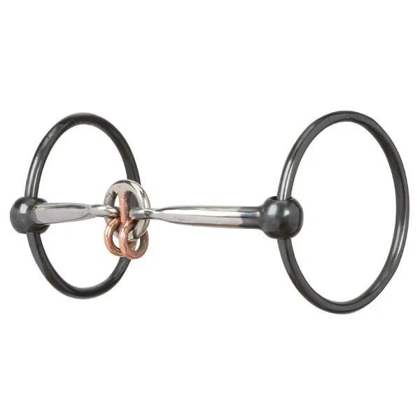 Loose Ring Snaffle with Lifesaver Mouth and Copper Rings