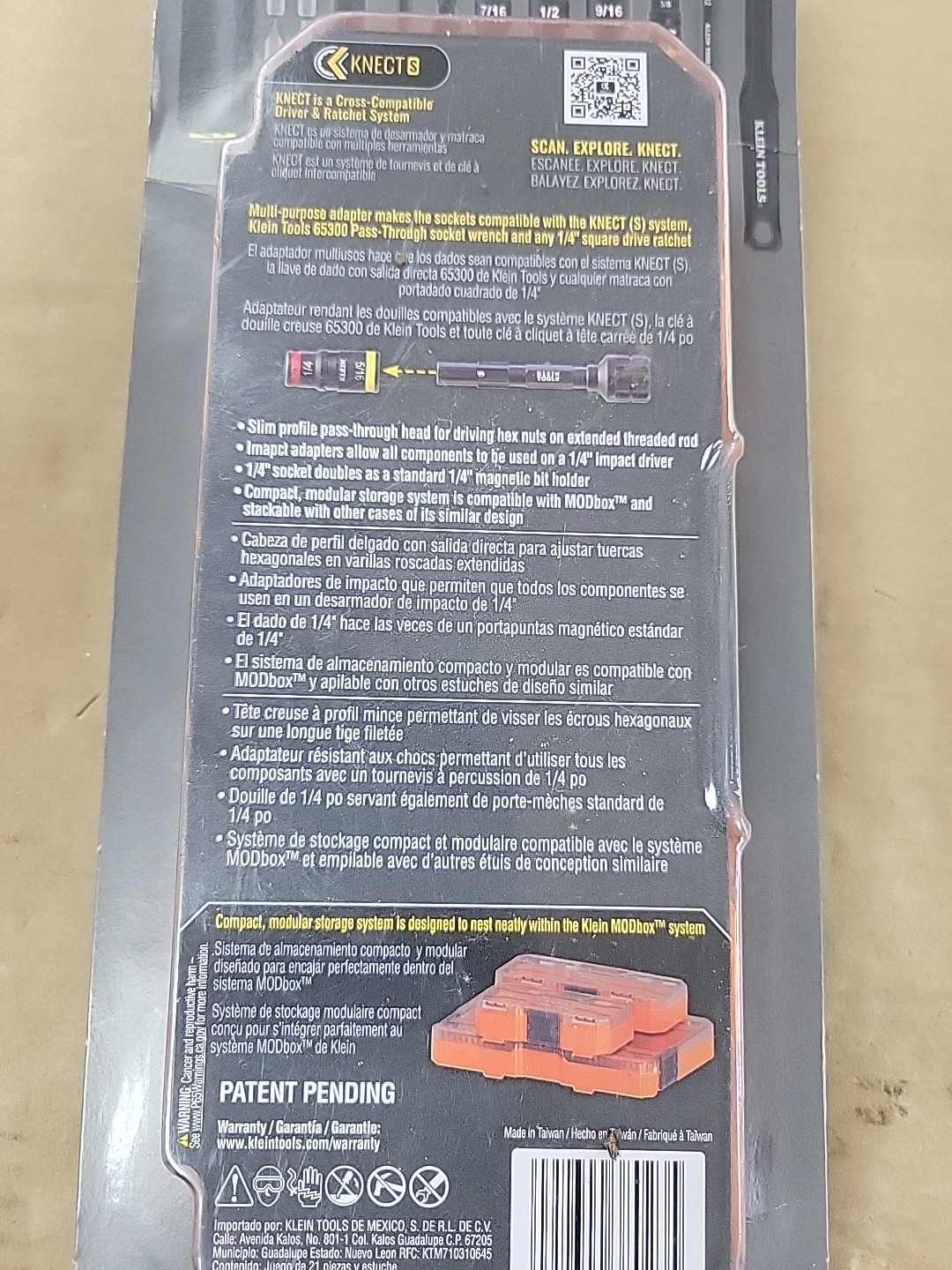 Klein Tools 65300KNECT 21-Piece SAE KNECT Starter Kit MODbox Compatible