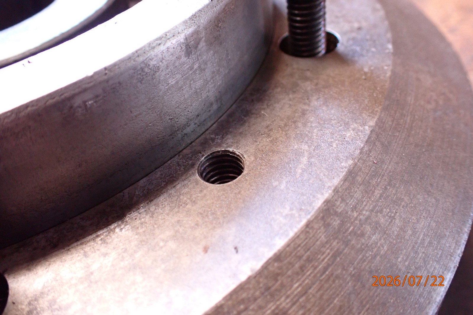 OLDER LARGE SURFACE GRINDING GRINDER WHEEL ARBOR HUB WITH WEIGHTS FOR ...