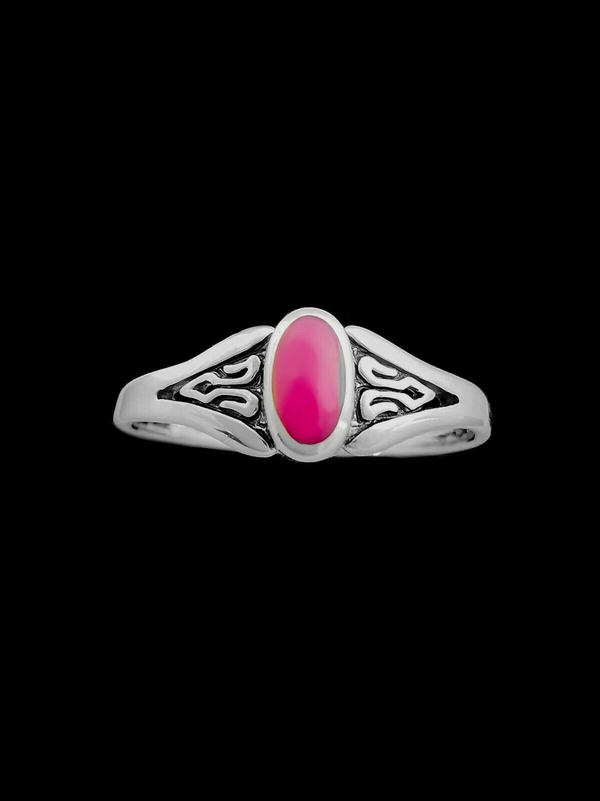 Pink Statement Ring • 925 Sterling Silver • Bold and Eye-Catching Design